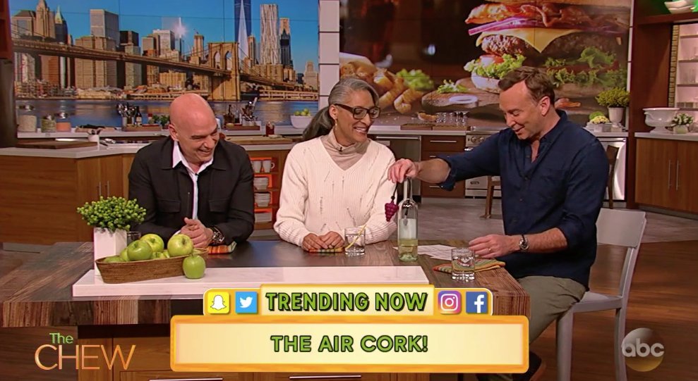 aircork's tweet photo. A huge Thank You to @thechew for featuring us on yesterday's show.  What a surprise.  We appreciate it !!! https://t.co/ntxlo0FR6N