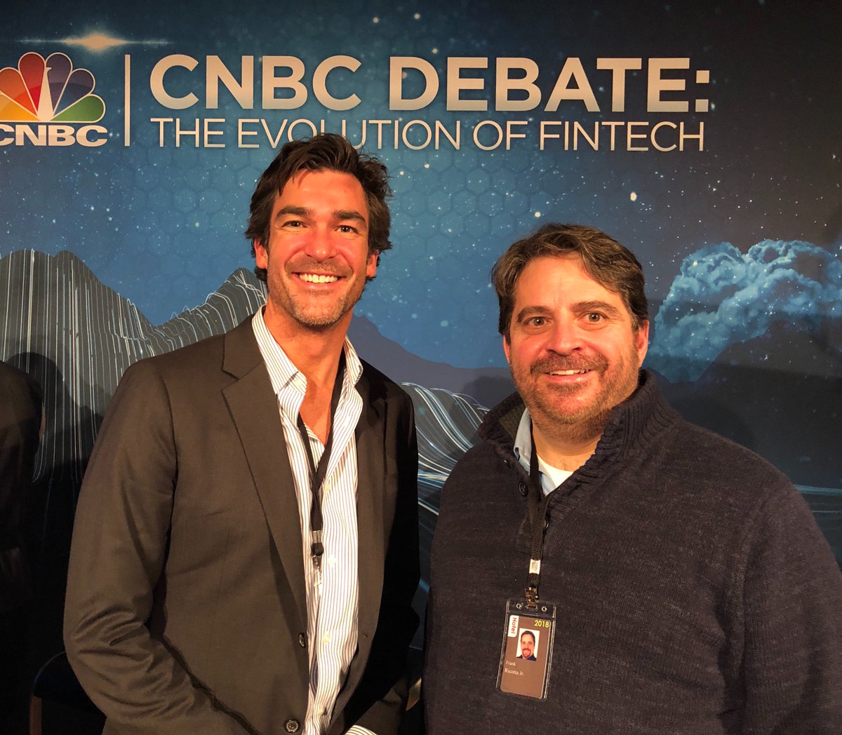 MatthewBird_PR's tweet image. Live from the CNBC Debate on #Blockchain #Davos2018 with @fricotta CEO BurstIQ @matthewbird_pr @1800pr #ico #CNBC #fintech