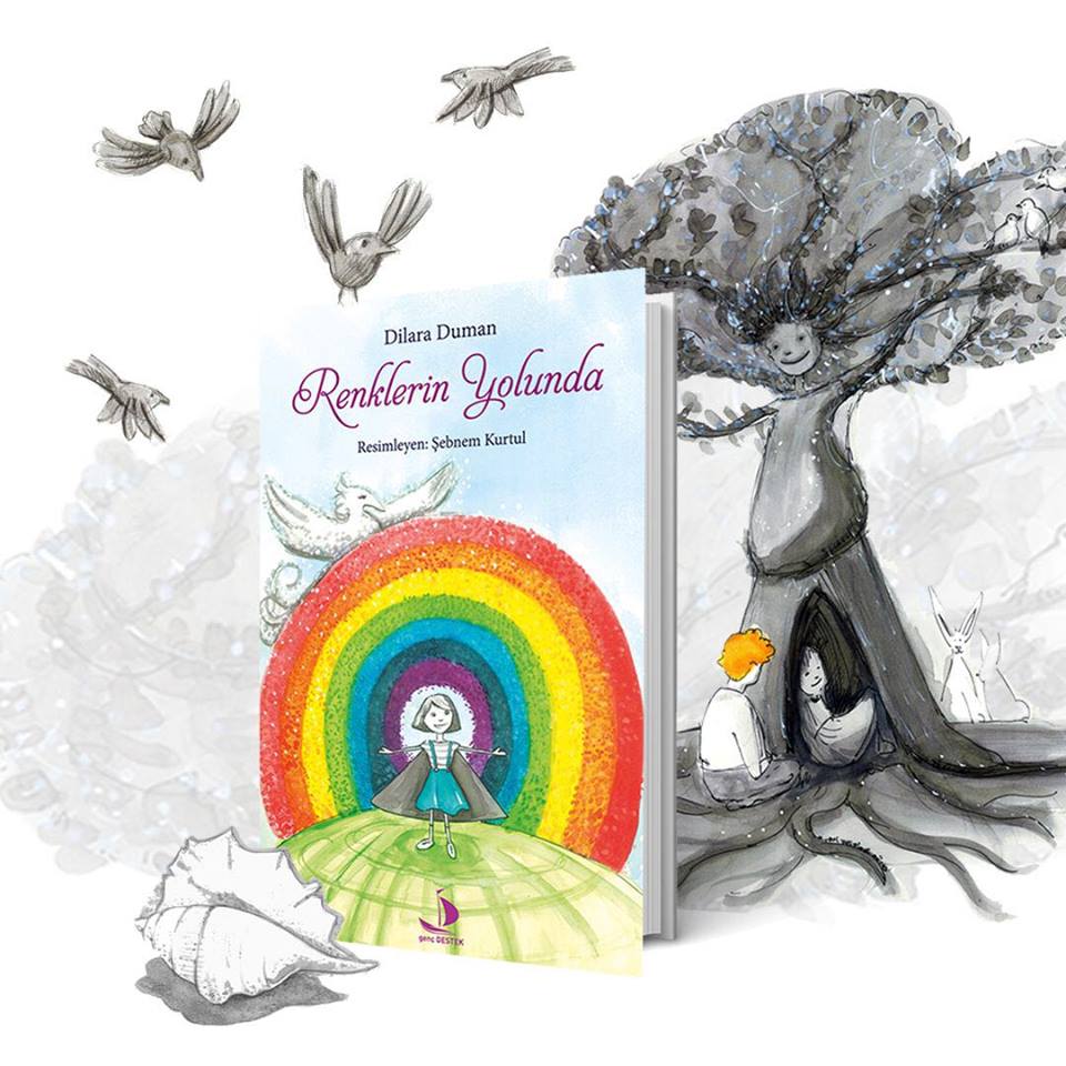 #RenklerinYolunda
Hayallerinin peşinden giden çocukların masalı... Bu masal hayallerinden vazgeçmeyenler için yazılmıştır! RENKLERİN YOLUNDA, yedi renkli gökkuşağına ulaşmak için engelleri aşmaktan vazgeçmeyen Mavi Etekli Kız’ın sıra dışı hikâyesidir.