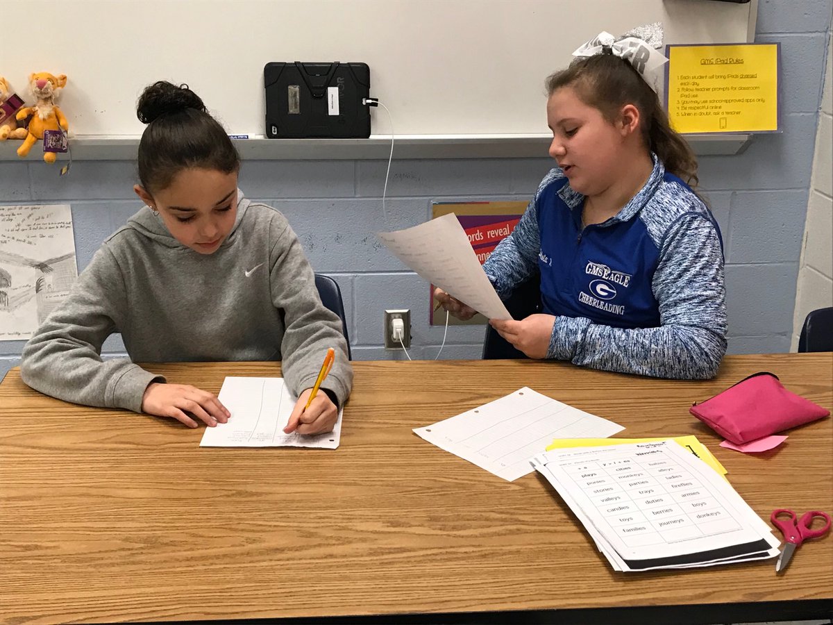 cindymatejka's tweet photo. Word study testing #trustingeachother #studentcentered #weareteachers @JSRucker @pbgordon_GMS https://t.co/2gHFzE3ya5