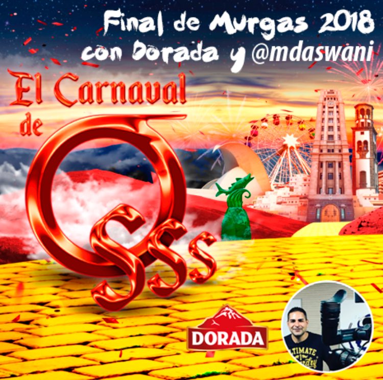 mdaswani's tweet photo. [Haz RT del orden de #FinalMurgasSC y gana el primer pack del día con @cervezadorada] 

Recinto Ferial • hoy, 20:30h

1| Triqui Traques
2| Trapaseros
3| Zeta Zetas
4| Triquikonas
5| Diablos Locos
6| Mamelucos
7| Burlonas
8| Ni Pico Ni Corto

#CarnavalDeOsss 🍺 https://t.co/fVIHfxbgFX