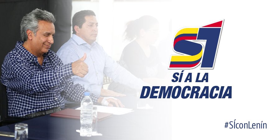 somosecuadorma1's tweet photo. Juntos decimos 7 veces SÍ, este 04 de febrero a demostrar el respaldo a nuestro presidente @Lenin #7VecesSi #juntosdecimossí #juntosporlademocracia #juntosporelcambio #SiRotundo #siconlenin https://t.co/bm0UM0R0vv