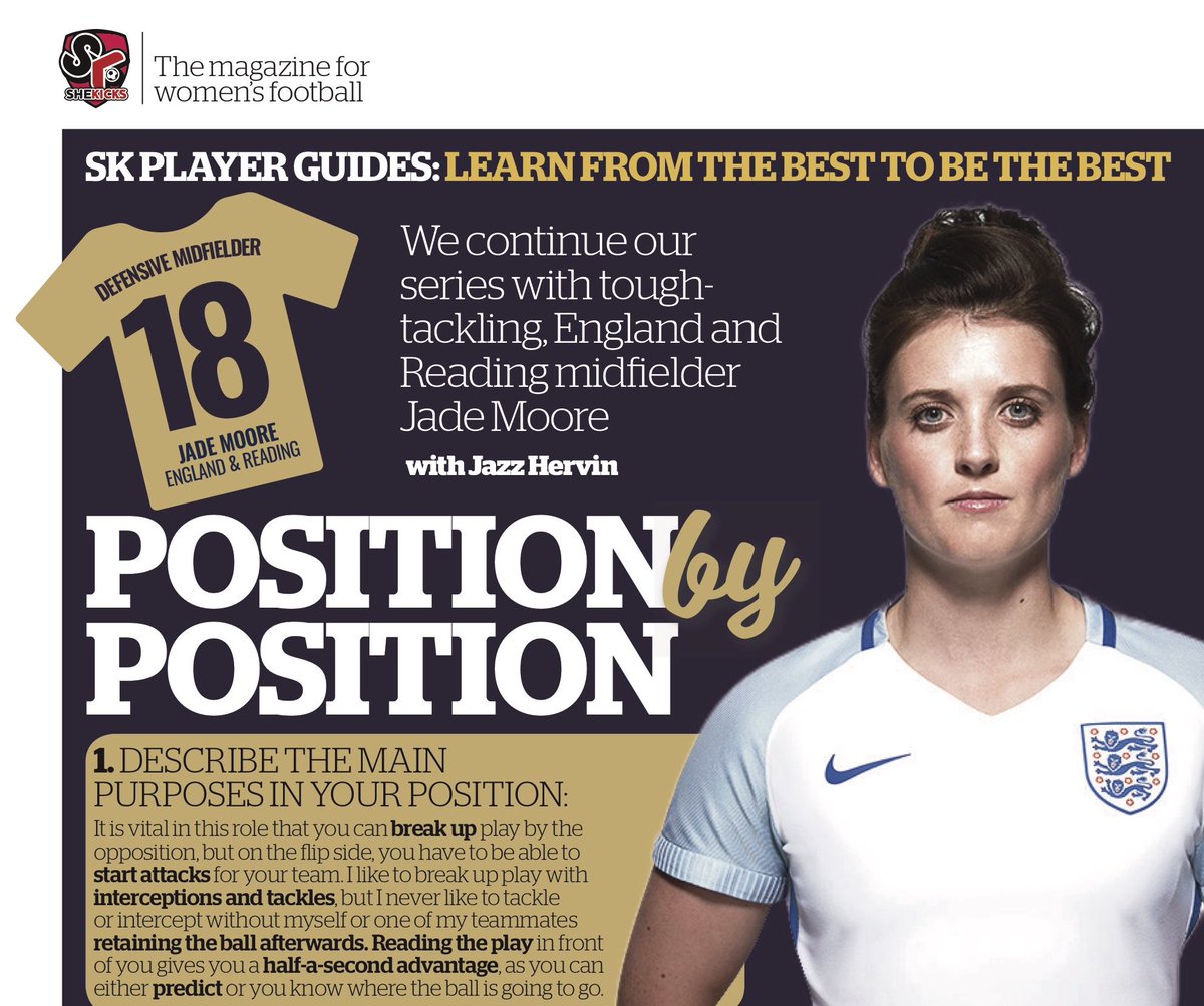 SheKickedJenON's tweet photo. PICK UP A MAG AT THE MATCH 📰: Going to the big @ReadingFCWomen v @ArsenalWFC @FAWSL game on Sunday? You can buy #SK45 (NEW issue just out) there & read @jade_moore20's top #PbyP Defensive Midfielder advice + a big @DanielleDonk Q&A + LOTS more! #magsatthematch https://t.co/7xmNFfASNt