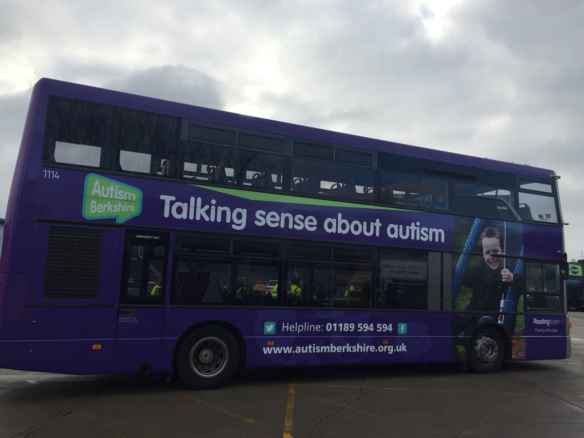 Look what we made! Autism Berkshire launch event at Reading busses. <a href="/autismberkshire/">Autism Berkshire</a>