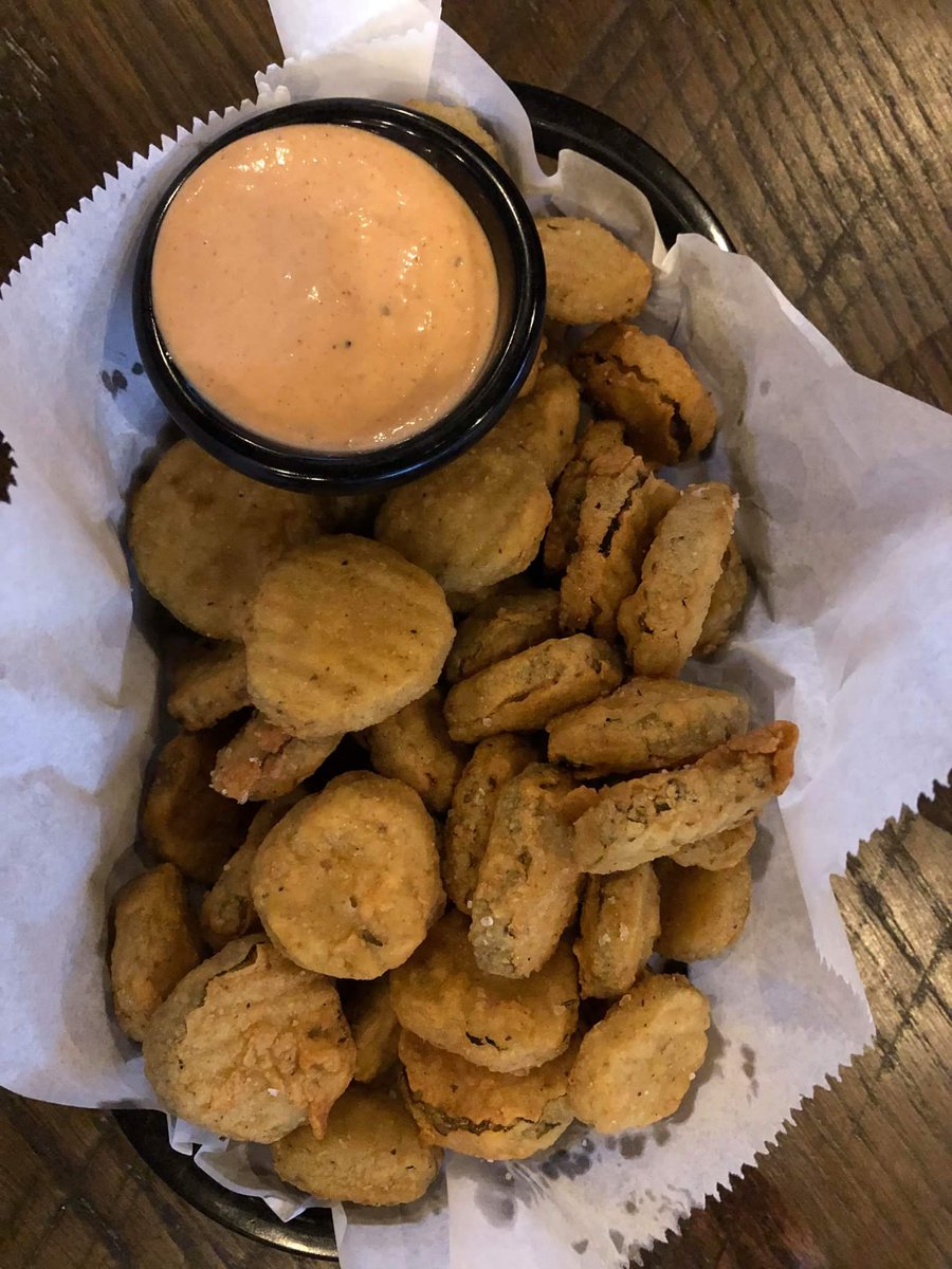 Rivalries_ME's tweet photo. if you're going to the @sleighbells show @AuraMaine tonight, stop in for a pre-show drink and some grub to supercharge your energy levels. fried pickles anyone? https://t.co/wMq7hnCnF5