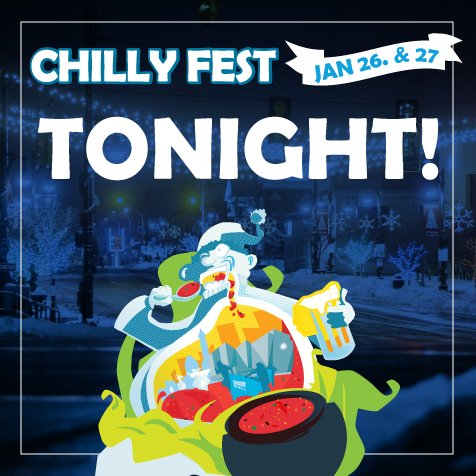 McMorranPlace's tweet photo. Tonight is the night! Chilly Fest kick off tonight in the Main Tent at 8pm with Your Generation! $3 cover charge. 21 & up! #ChillyFest18 https://t.co/0Q6ZjnnsIm