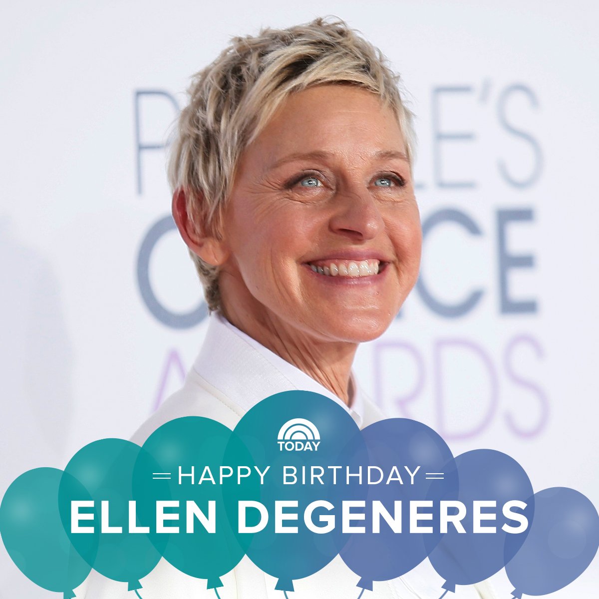 TODAYshow's tweet photo. Happy 60th birthday, @TheEllenShow! https://t.co/oakFhXMIix