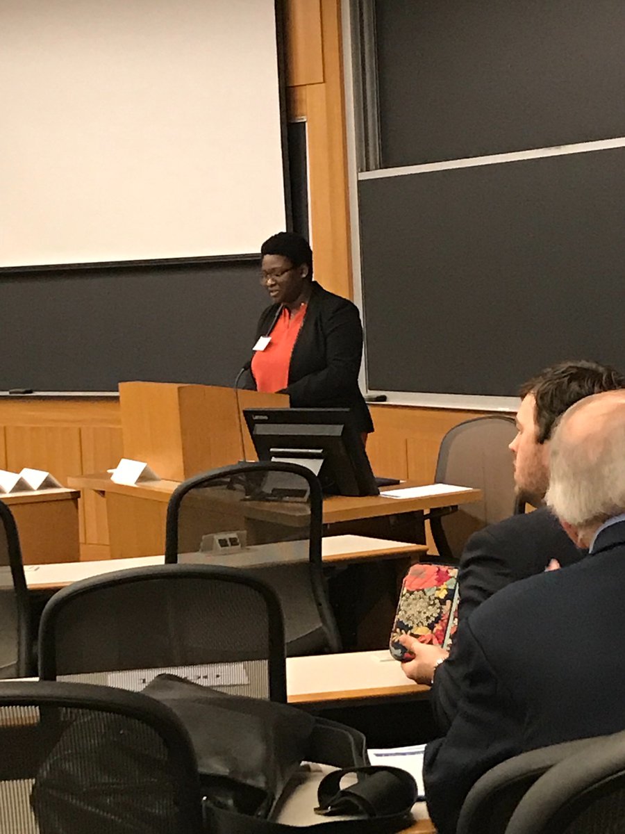 AJLM EIC Andrea-Gale Okoro kicking off the 2018 AJLM Symposium.