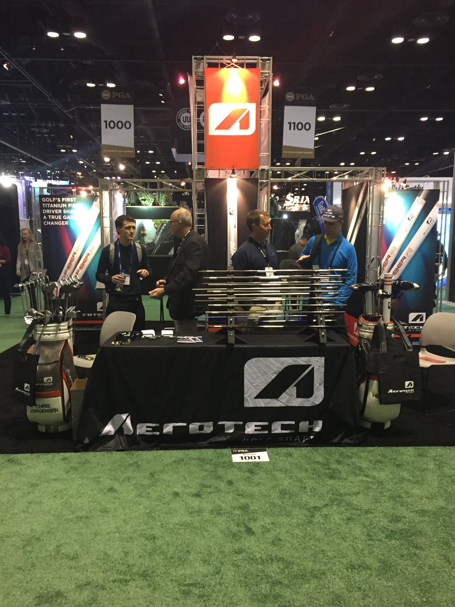 AerotechGolf's tweet photo. It's been a great time at the 2018 PGA Show. It's exciting to meet  new people and to show off the game-changing technology &amp; performance benefits that makes #SteelFiber — and the all-new #TiFiber  — graphite shafts so unique in golf. https://t.co/mqk5BpQB9R