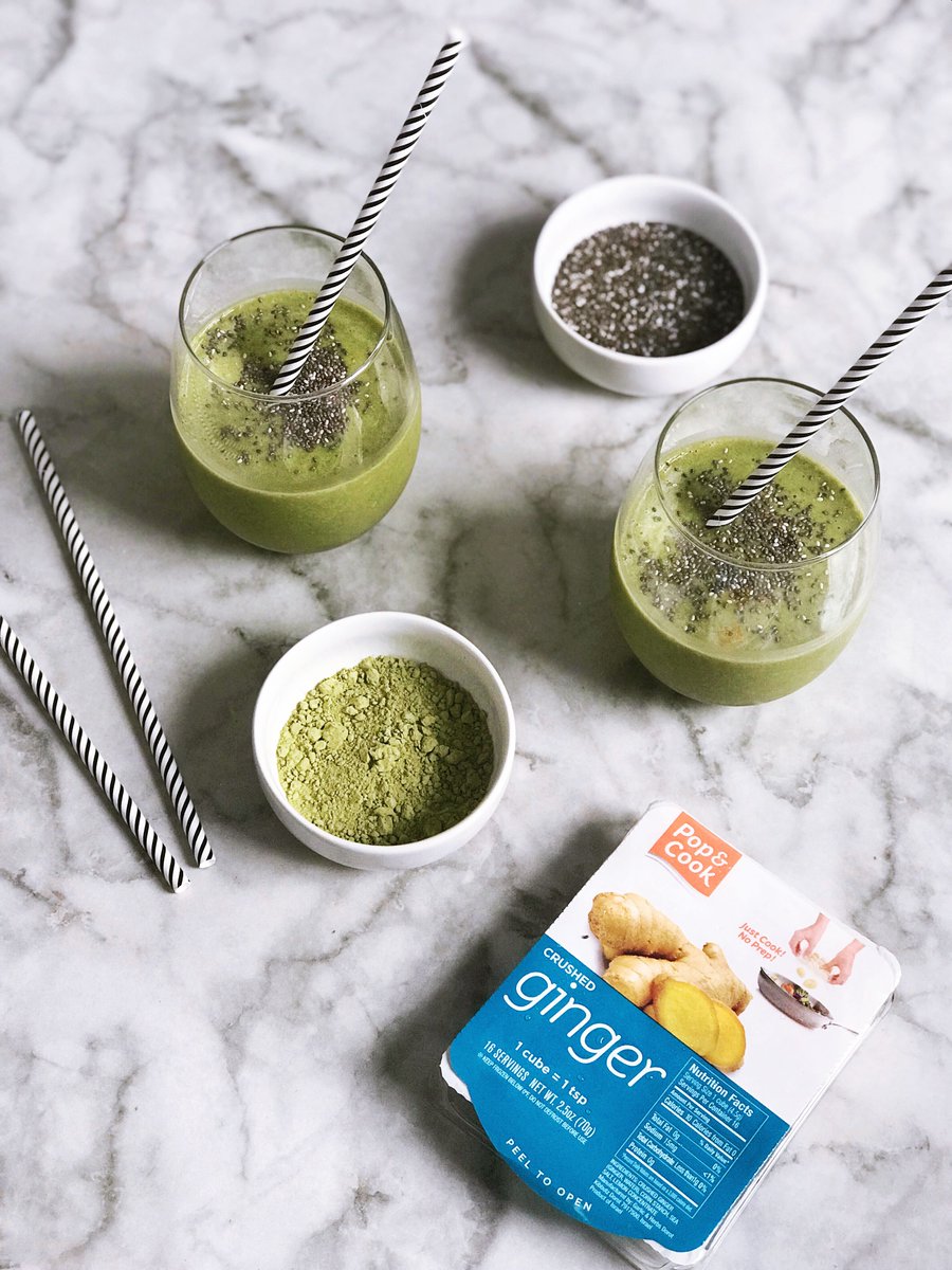 WhiskTangoFox's tweet photo. Blending up some yummy matcha, chia seeds, bananas, almond milk, and ginger for our favorite smoothies for breakfast today!
>>https://t.co/SQkekV3OJX
#Ad #UltimateKitchenHack #Yummy #Smoothie #Breakfast https://t.co/QYS7FGVmPm