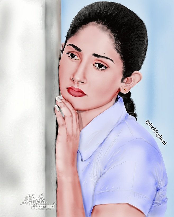 DEWMI 😍 
Digital drawing by <a href="/ItzMeghani/">Megh (RK's Rabdi)</a> 
#Nayanathara #DeweniInima #Dewmi #MeghCreations