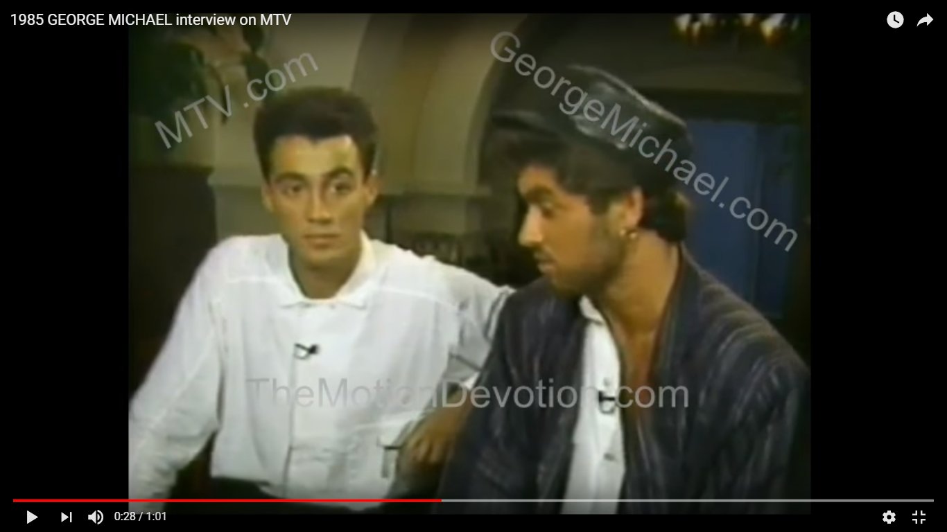 Happy birthday to Andrew Ridgeley. He was in Wham! Featuring George Michael. 