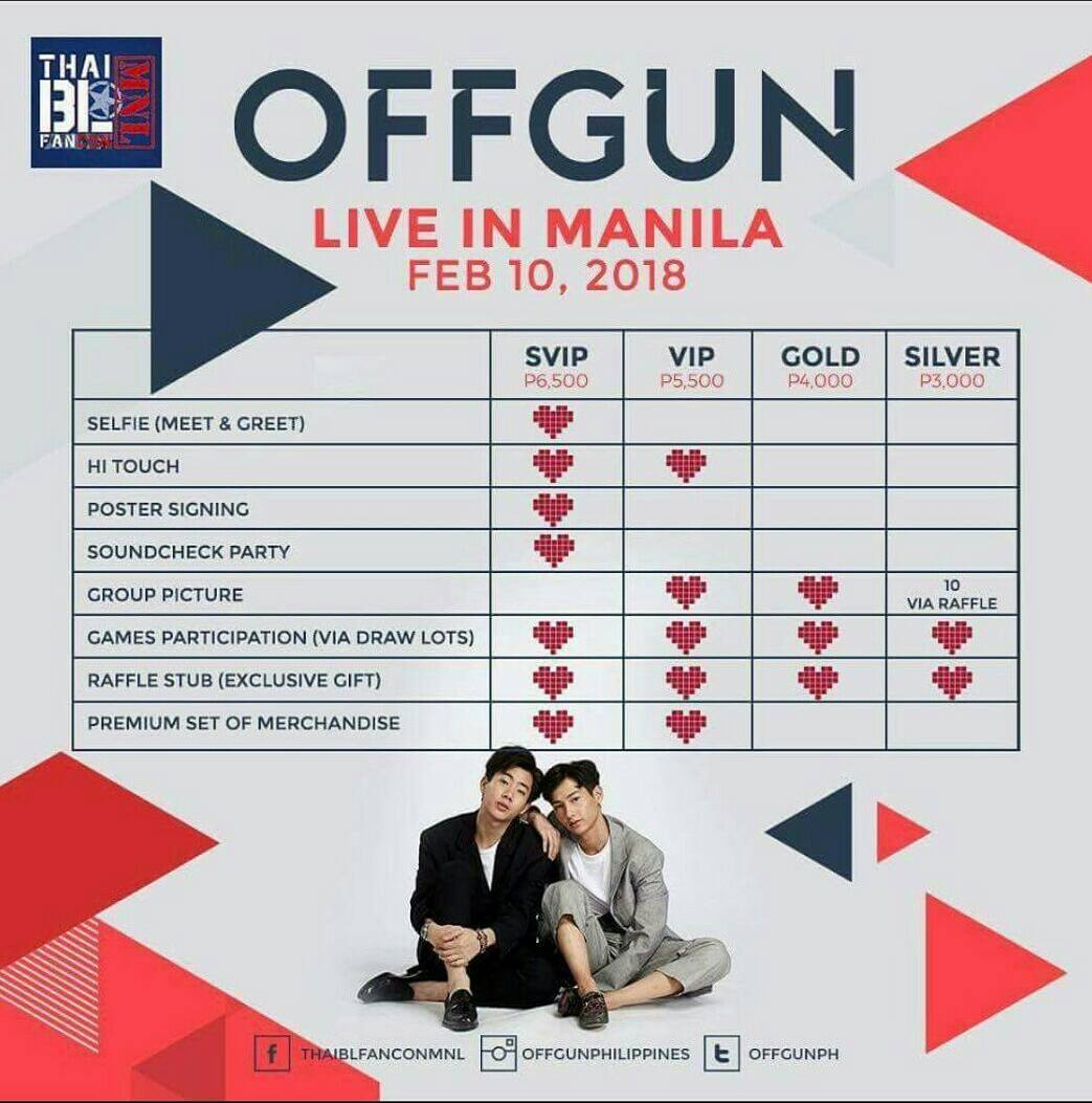 KimCopPH's tweet photo. KimCop Ph supports @offgunph

Great news to all Attendees! This Jan 28, we are giving away one (1) Gold Ticket to #OffGunLiveinManila courtesy of Thai BL Fancon! 

Merch and ticket selling booth awaits! See you there!

#YouCOPTERmyHeart
#พี่เตอร์สินกํา https://t.co/ExvRfOZvwp