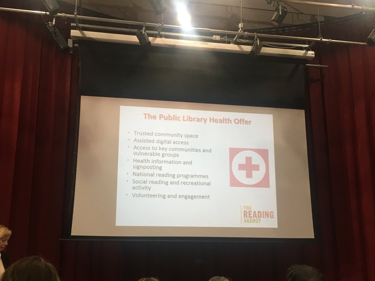 EmaChild's tweet photo. We know what NHS libraries need to do re: patient/public health information but here’s what public libraries must do #healit18 #universaloffer https://t.co/8kAoZ02boj
