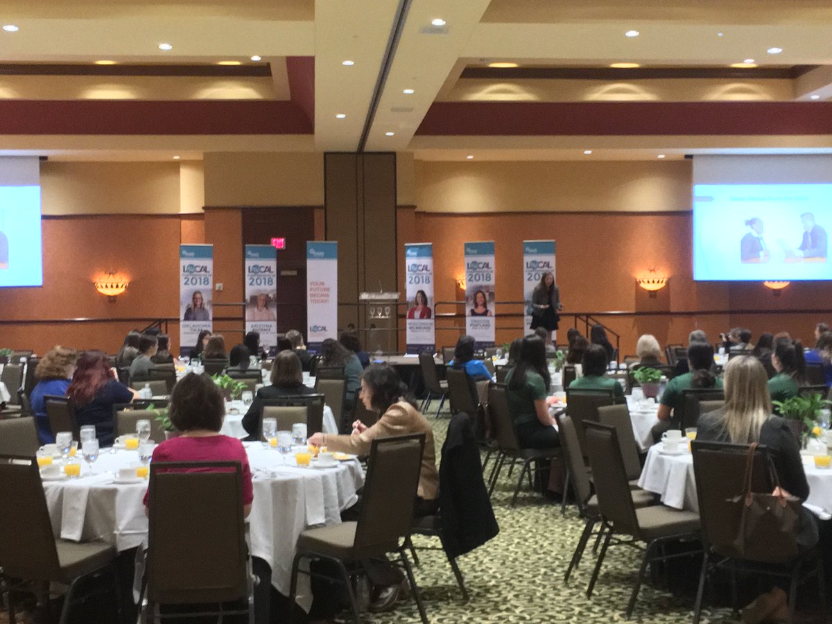ChicagoBossBabe's tweet photo. “Your closest mentor isn’t only two feet away from you, and you may not have met them yet.” -Kate Van Dellen, Wake Up, #WELocal Keynote Speaker #Tulsa https://t.co/FW5U2f1ci5