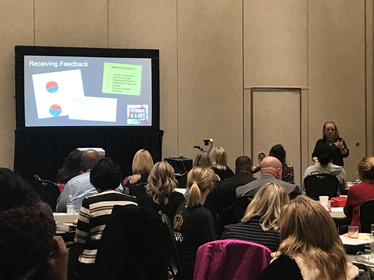 Who knew there were so many ways to give feedback? Twitter, Voxer, Redstamp...and the list goes on! Dr. Jennifer Bell facilitating a highly engaging brainstorming session on feedback. <a href="/CfisdNAI/">NAI</a> @CyFairStaffDev