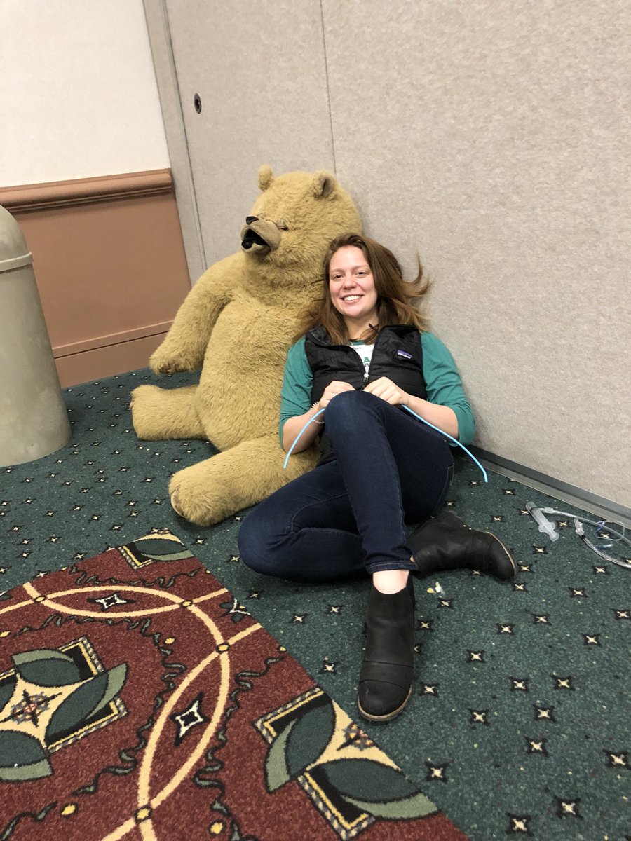 jducanto's tweet photo. @thenursealyx relaxing following #SALAD at #WEMSA2018 with the #IntensiveCareBear @airwayGladiator @FLTDOC1 @TBayEDguy @jameshorowitzmd @KangarooBeach @christifulli88 @Shorty_Med @ketaminh @DrJeffJarvis @NicholasChrimes @drlauraduggan @RBarrix @FOAMedic1 https://t.co/DzwqW3s6c6