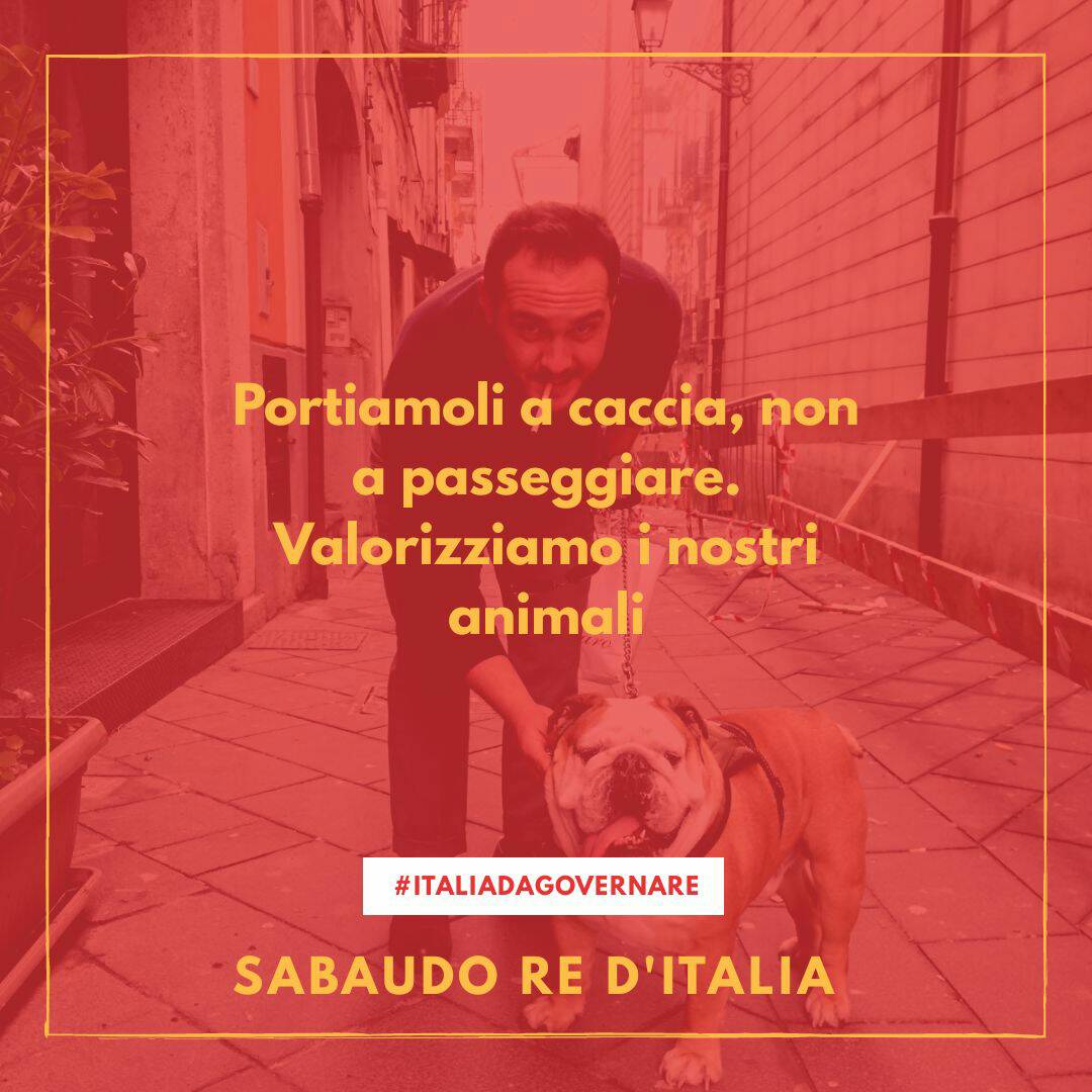RePippoSabaudo's tweet photo. Italiani, aprite gli occhi. Il #PartitoAnimalistaItaliano non vuole investire nelle nostre risorse.

La selvaggina permetterà alla corona di risolvere il problema della povertà in Italia.

#ItaliadagovernaRe
#Elezioni2018 #26gennaio https://t.co/DUSIJ6QiXc