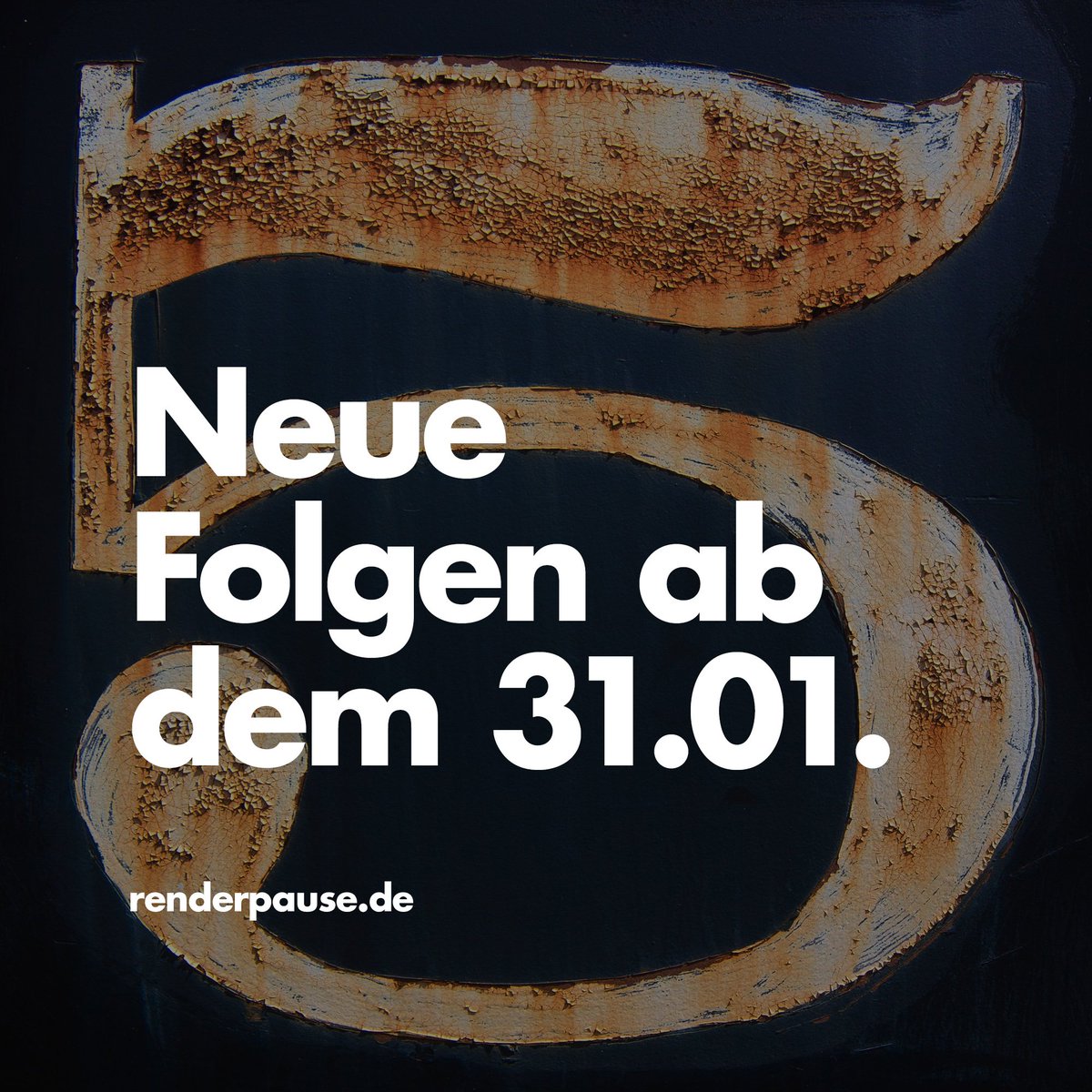 Renderpause_Pod's tweet photo. In 5 Tagen starten wir mit neuen Folgen in die zweite Staffel des #Renderpause #Podcast https://t.co/KwcOAjhS0v