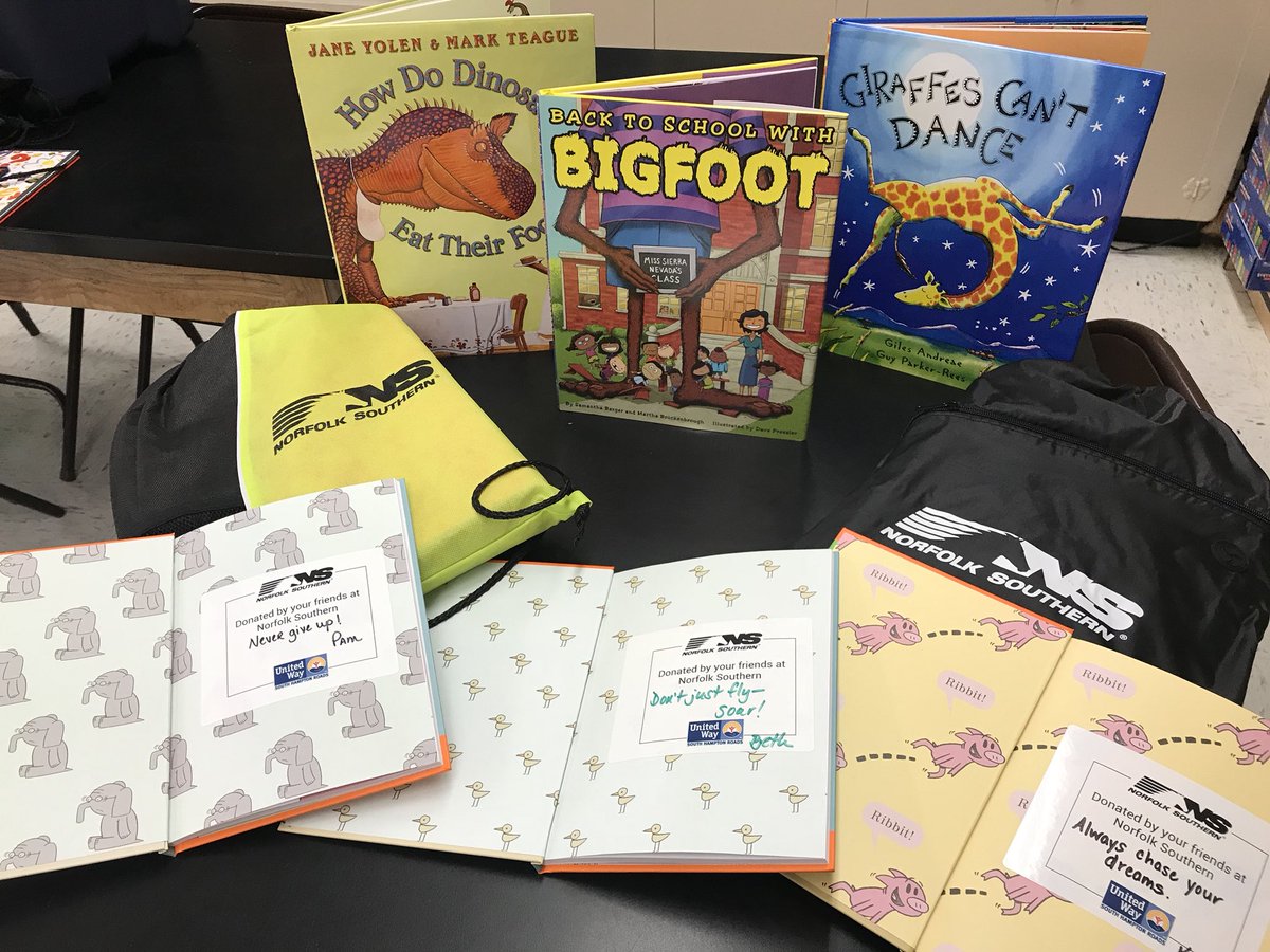 PBYoungKnights's tweet photo. THANK YOU @nscorp for your generous donation of books and backpacks for our students! Words can not express how appreciative we are of your support! @NPSchools @unitedwayshr https://t.co/WRxANdkSsR