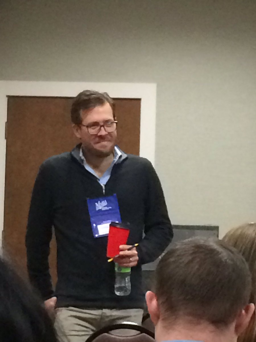 TeachRowland's tweet photo. Meet the all state orchestra conductor and composer @SLMSOrch #MMEA2018 https://t.co/7j7Yyma2dR