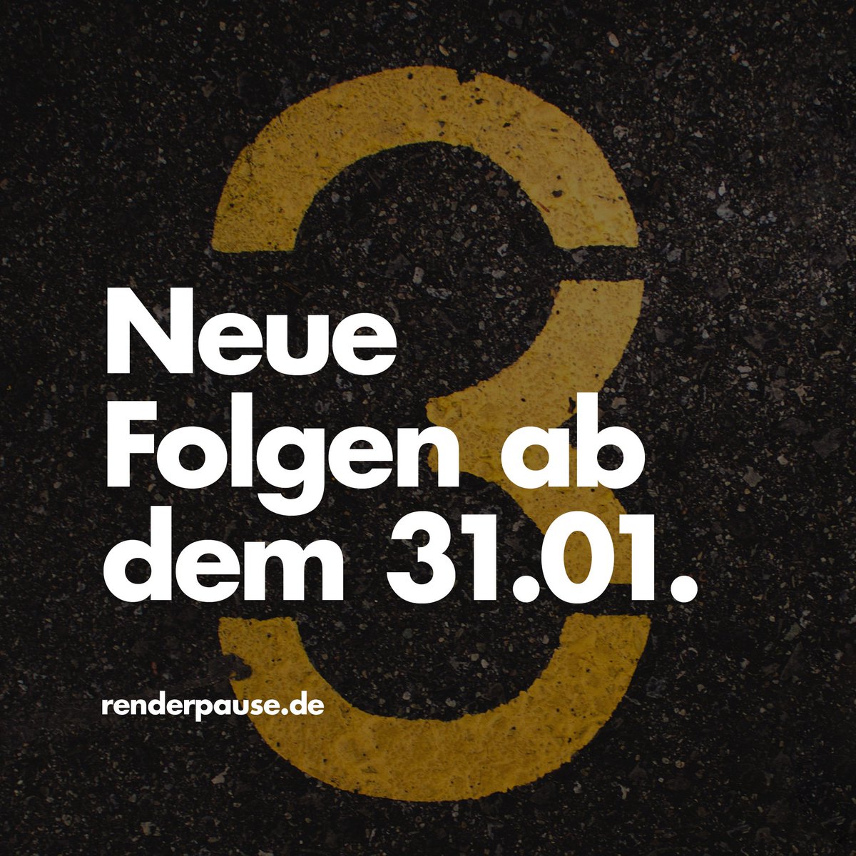 Renderpause_Pod's tweet photo. Die zweite Staffel des #Renderpause #Podcast startet in 3 Tagen https://t.co/IK9oj5Wk0p