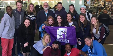 univofscranton's tweet photo. "There is no 'us and them' – just 'us.'"
Read a reflection by Alexandra Maier, assistant director of annual giving at Scranton, on her #ScrantonIntersession service trip to Homeboy Industries, a place "that helps fallen angels get their wings": https://t.co/Q9AvoRHBgT https://t.co/8Y3Re1pIu6