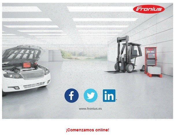 La Unidad de Negocio Perfect Charging-Cargadores de baterías de Fronius España inicia su andadura online en las diferentes Redes sociales, a través de las que podrás estar completamente informado sobre todas nuestras novedades, eventos y jornadas.
mailing.fronius.com/sys/w.aspx?sub…