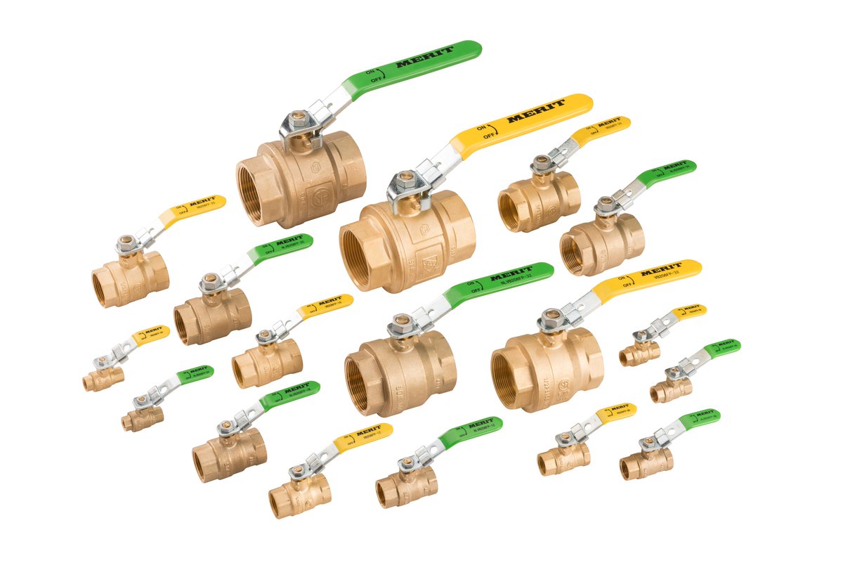 meritbrassco's tweet photo. Happy #MBFeatureFriday! We are featuring our line of Leaded &amp; Lead-Free #BrassBallValves. With a 600PSI non-shock WOG 125PSI SWP rating &amp; a blow-out proof stem, our #BrassBallValves are the perfect addition to your inventory. To learn more, please contact the MeriTeam today! https://t.co/SYkbaqZfrj