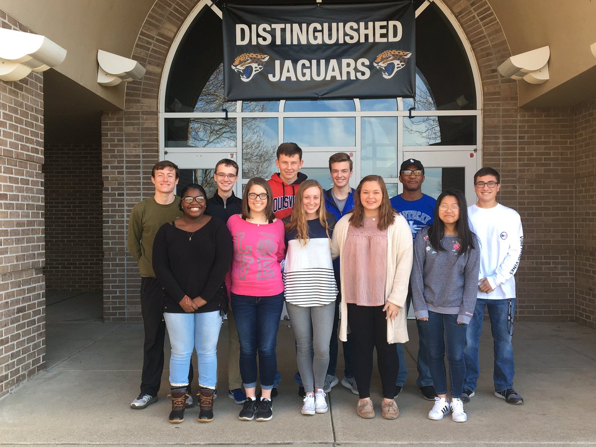 EastJessamineHi's tweet photo. Congratulations to our GSP district finalists! We are sending 13 students on to the state level (two students not pictured). Congratulations to our distinguished jaguars and good luck at the state level! #BEast #GSPbound 💚💙💚 https://t.co/pOQ8ViaGHF
