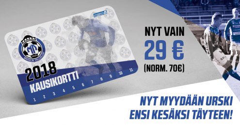 VilleMakel's tweet photo. Nyt kaikki jalkapallon ystävät, kannattajat, etäkannattajat, #mikkeli'läiset, mökkimikkeliläiset ja muut! Vanhan kotiseuran #MP:n aka #EmPee'n kausikortti taskuun 💪⚽️Ei hinnalla pilattu! #Mölsä https://t.co/1zldgdovin https://t.co/bf4jU74K6u