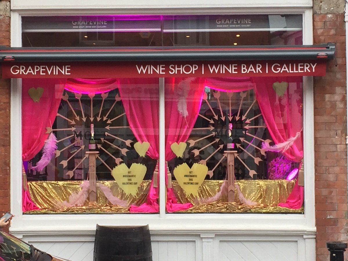 GrapevineDalkey's tweet photo. Here is our new Shop window courtesy of @MoetHennessy https://t.co/mJNy2IwqcQ