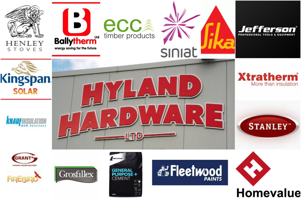 Hyland Hardware Ltd, helping to build your dreams! #affiliates <a href="/henleystoves/">Henleystoves</a> <a href="/FleetwoodPaints/">Fleetwood Paints</a> <a href="/Ballytherm/">Ballytherm</a> <a href="/ECCTeo/">ECC Timber</a> <a href="/SikaIreland/">Sika Ireland</a> <a href="/grosfillexinc/">Grosfillex</a> <a href="/GrantIRL/">Grant IRL</a> <a href="/FirebirdHeating/">FirebirdHeatingIRL</a> <a href="/JeffersonTools/">Jefferson Tools</a> <a href="/Xtratherm/">Xtratherm Insulation</a> <a href="/SiniatUK/">Siniat</a> <a href="/Knauf_UK/">Knauf UK & Ireland</a> @KingspanEnergy @stanleystove <a href="/HomevalueHware/">Homevalue Hardware</a>