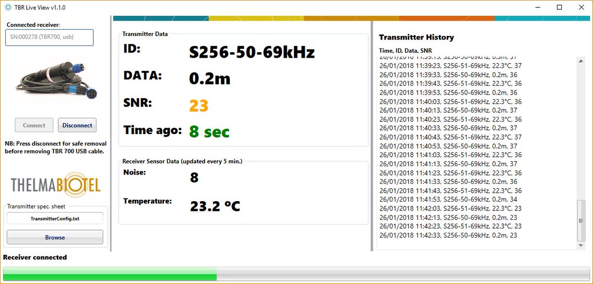 ThelmaBiotel's tweet image. Check out our new software for manual tracking, TBR Live View. So easy to use! bit.ly/2Bw1R6i #manualtracking #fishtracking #fishtelemetry #acoustictelemetry