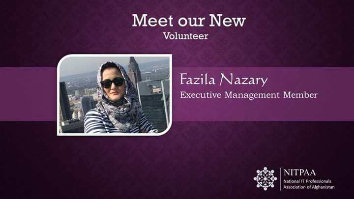 nitpaafg's tweet photo. Meet @Fazila_Nazary our new team member. Ms. Nazary holds a Bachelors degree in Computer Science from #Kabul University. 
For the complete profile of Ms. Nazary please visit our executive management team members page.  https://t.co/32OcQ1kEbC https://t.co/sICKbqHUSW