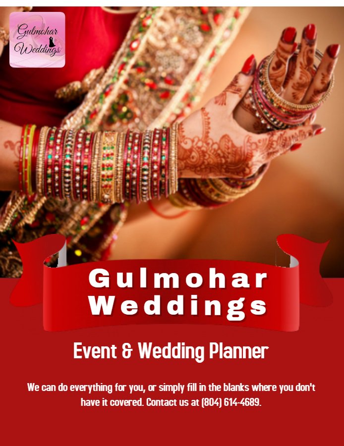 Whether you're planning a large wedding, an intimate ceremony, a destination wedding or a multicultural celebration, Gulmohar Weddings has the resources and expertise to produce a smooth, seamless occasion. gulmoharweddings.com #IndianWeddingPlanner