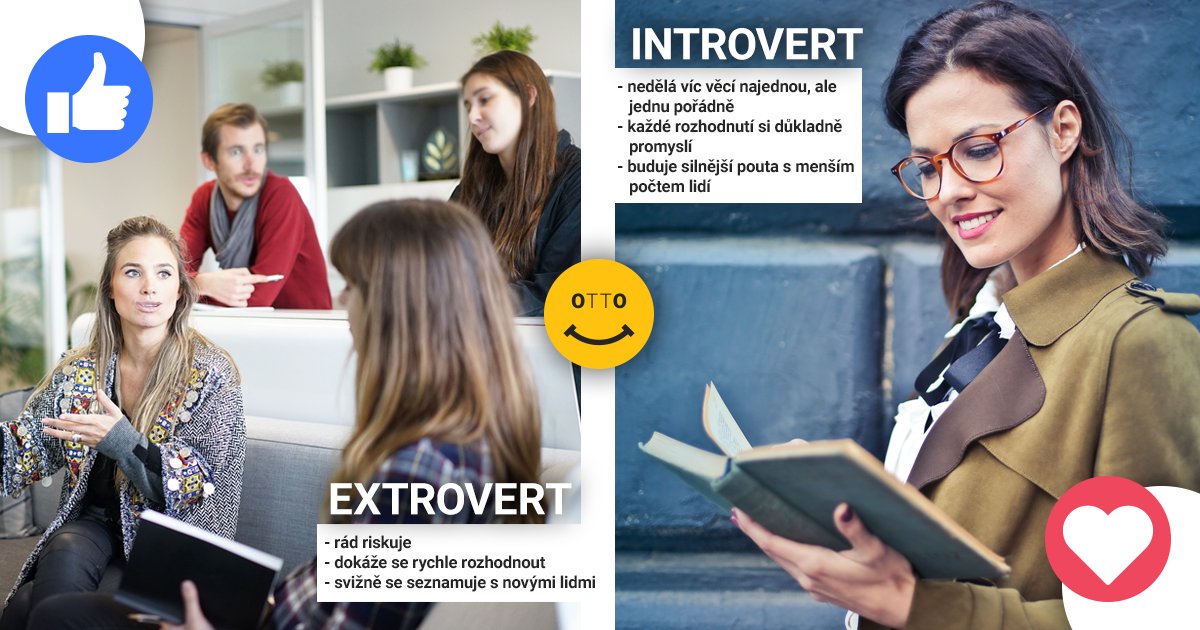 OTTOapplication's tweet photo. Jste jako manažer rozvážný introvert, nebo společenský extrovert?
https://t.co/0MDubKM9UU #manager #osobnost https://t.co/tWfn17iegB