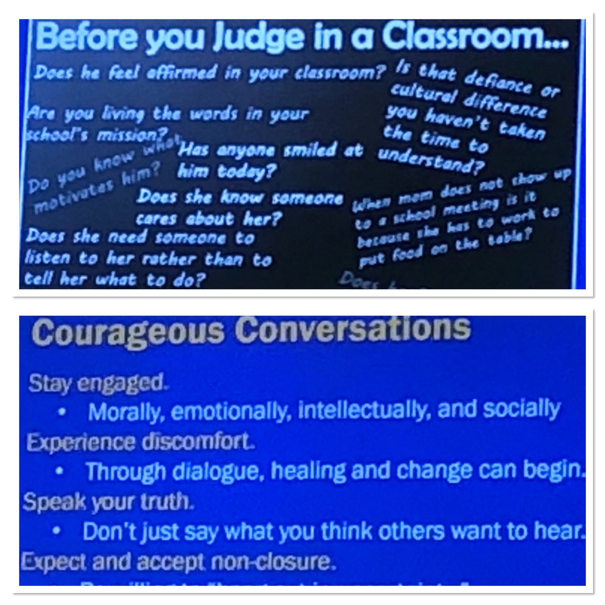 NelsonMJVB's tweet photo. Culturally Relevant Teaching: How can we empower students through courageous conversations? #vbavidpath https://t.co/wWv7MGE4Lp