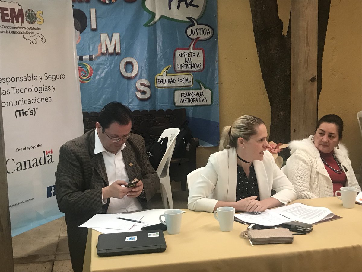 Representante de la Embajada de Canadá #DemosTics #EmbajadaDeCanadáEnGuatemala