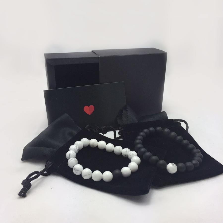 my boyfriend and i wear distance bracelets from ailoveaccessories.com daily. i love this boy and how much he cares ❤️😭😍