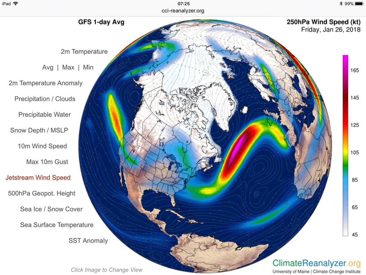 cliffcrego's tweet photo. #WatchTheJet The very striking temperature anomaly of 4.3°C warmer than climate average in the #Arctic continues… https://t.co/iuhef4LHTE
#ClimateCrisis #Klimawandel #zeespiegel https://t.co/1pjLwuoTQW