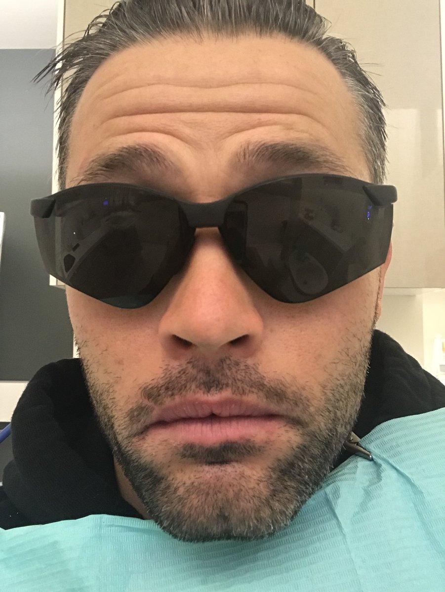 I was provided shades ... who goes to the dentist without SUNGLASSES?! #rookieathisrootcanal.