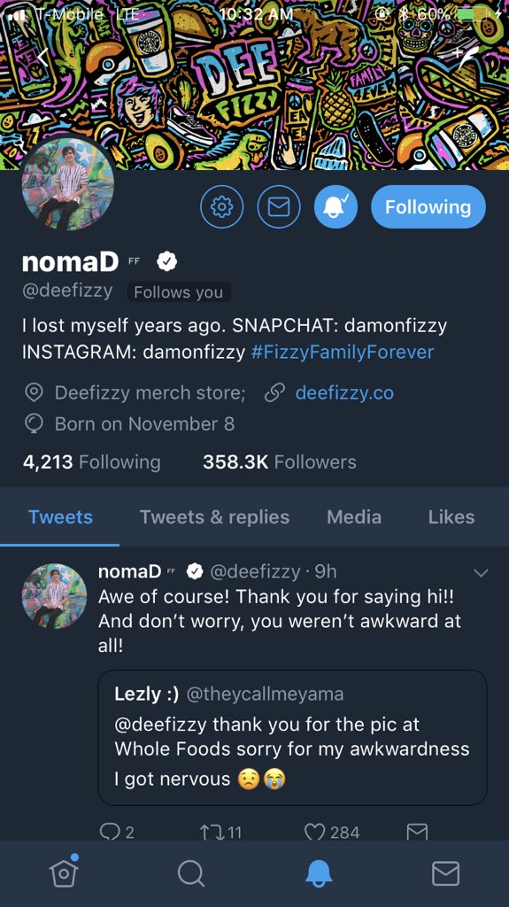 lordajx17's tweet image. omg what a beautiful notification to wake up to 😭 thanks for the follow Damon! been following you only since 2015 but i can really connect with what you’re saying sometimes and have always been on your side 💙 #fizzyfamily
