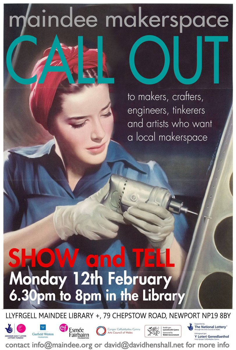 Craft maker, tinkerer, engineer, builder of the family? Come along lets start making stuff facebook.com/events/1441731… <a href="/WoodstoreWales/">Woodstore Reseiclo</a>  <a href="/Crafted_25/">Crafted</a>  <a href="/WastesavrsReuse/">Wastesavers Reuse Volunteers</a>  @Wastesavers  <a href="/NewportEastLab/">Newport East Labour</a>