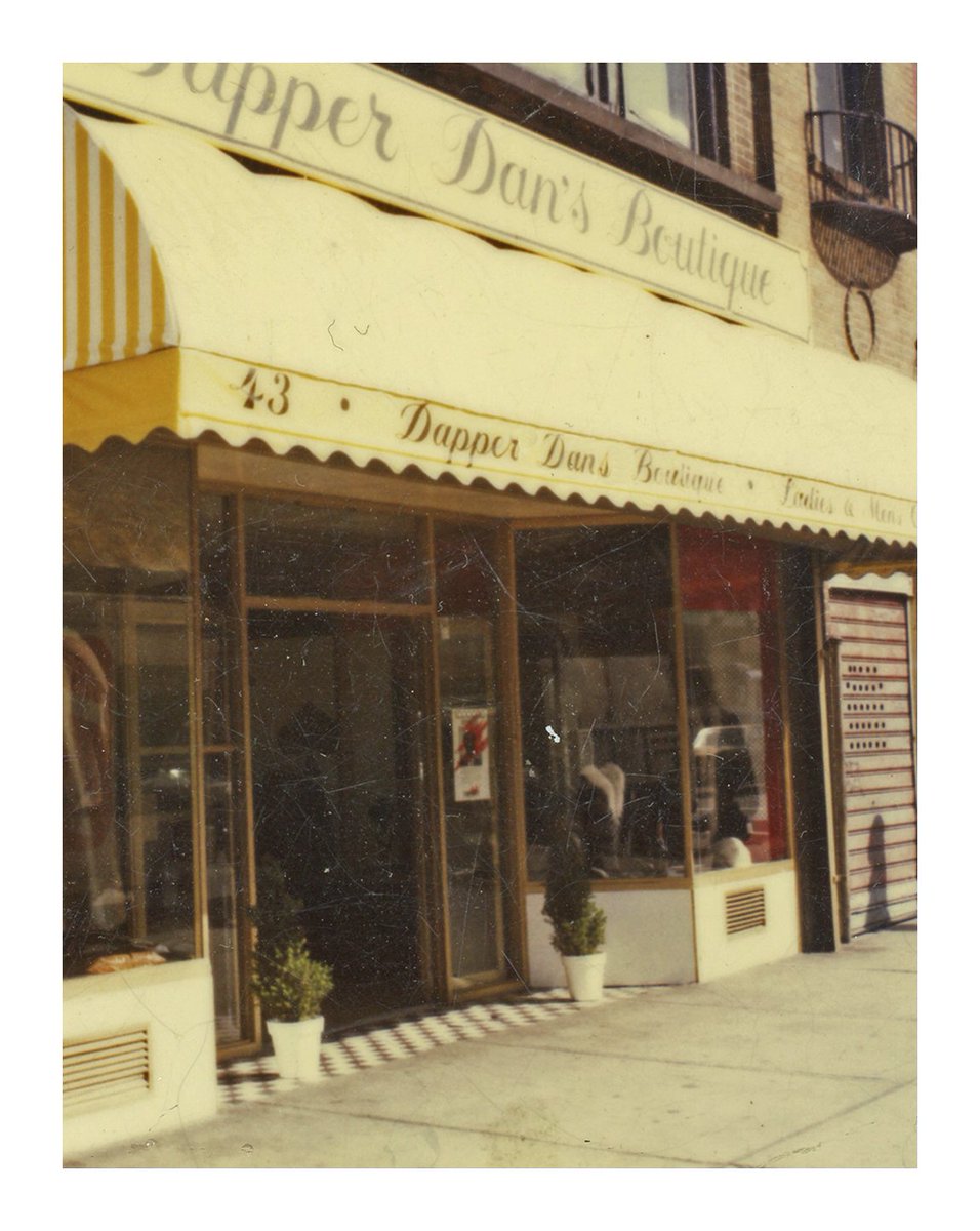 gucci on Twitter: "The original façade of Dapper Dan's Boutique in Harlem, which inspired the new studio atelier together with #AlessandroMichele's vision, where bespoke @DapperDanHarlem garments are custom-made by the couturier using