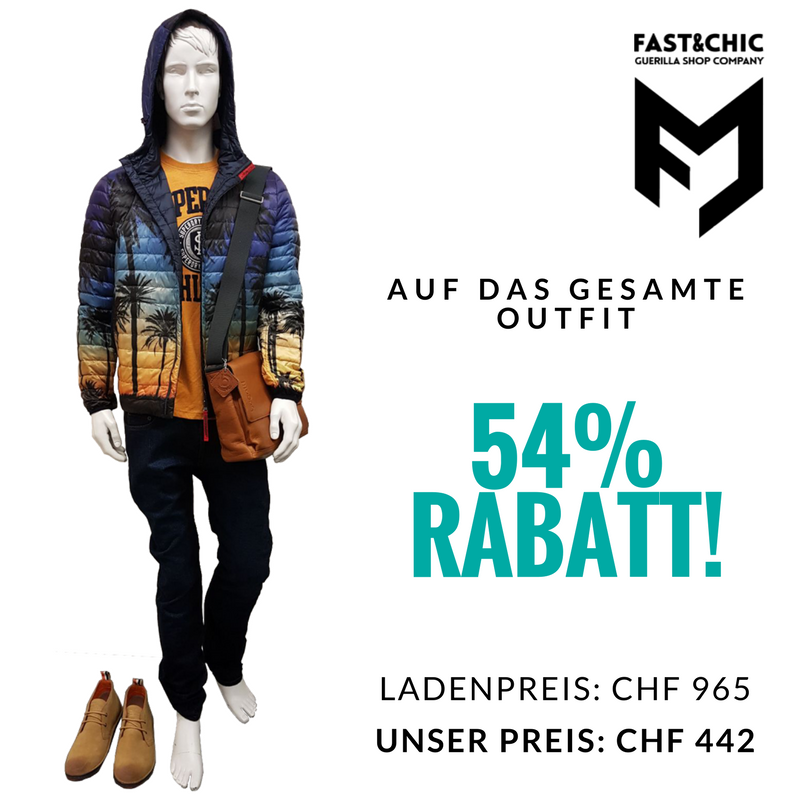 FastAndChic's tweet photo. Eine #Winterjacke, die Lust auf #Urlaub ☀️ 🏖️ 🌴 macht – die gibt es bei uns von #Freedomday für nur CHF 125 statt CHF 289. Dein Sparschwein wird sich freuen!💰🐷 #bestemarkenbestepreise #brugg #uster #horgen #fashion https://t.co/UM8zdBvAcW