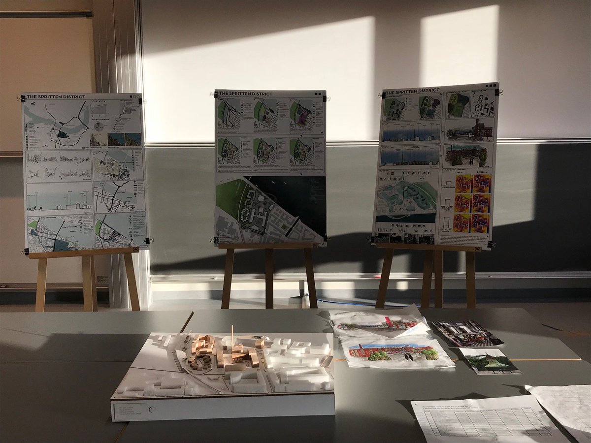 DrMicMartin's tweet photo. The stage was set, models were waiting in the wings, the sun shone and my MSc Urban Design students thrived!! Some truly excellent masterplans for #Spritten to rival @BIGstertweets's #CloudCity!! #AalborgUniversity #UrbanDesign https://t.co/SSmPnpPPhA