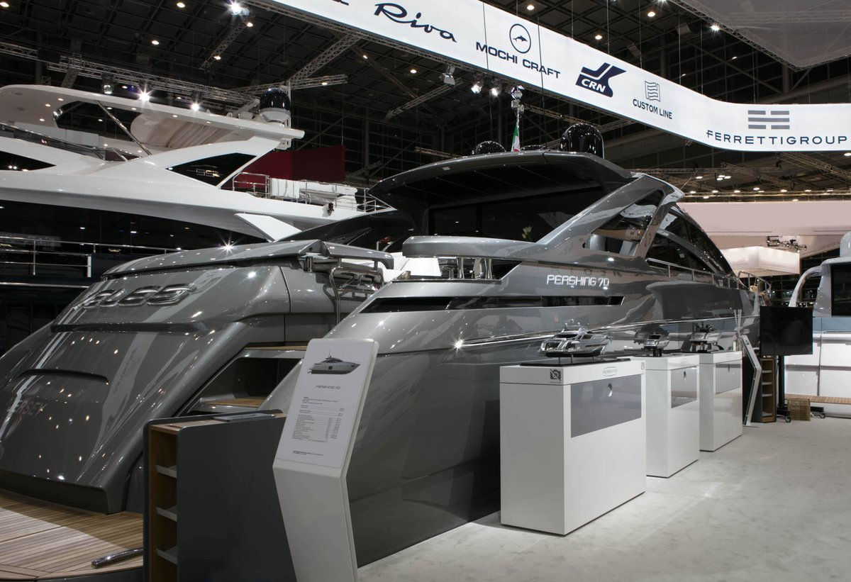 GruppoFerretti's tweet image. .@bootdaily #boot2018 The Pershing 70: style, comfort and performance all in one masterpiece!