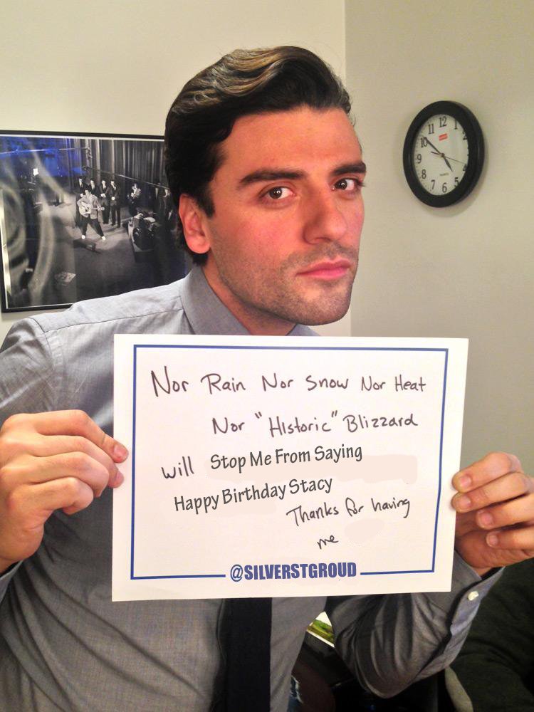  Remember that time Oscar Isaac was on Letterman and he did this?

Happy birthday! 