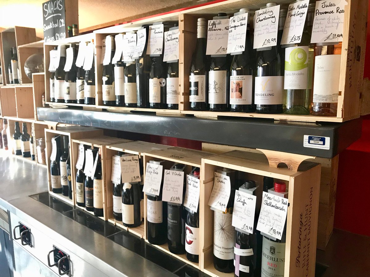 Great new offer!! WINE DOWN Monday and Tuesday. We have a special selection of ‘retail’ wines that will be available corkage free - up to £10 off our usual bar prices. Come corkers in here. Come an down and drink in or take away.